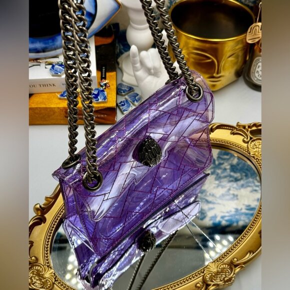 🆕 KURT GEIGER LONDON 🧿 NWOT Mini Kensington Crossbody Bag, Light Purple - Picture 4 of 16